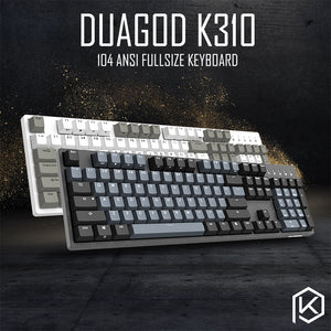 durgod 104 taurus k310 mechanical keyboard using cherry mx switches pbt doubleshot keycaps brown blue black red silver switch - KPrepublic